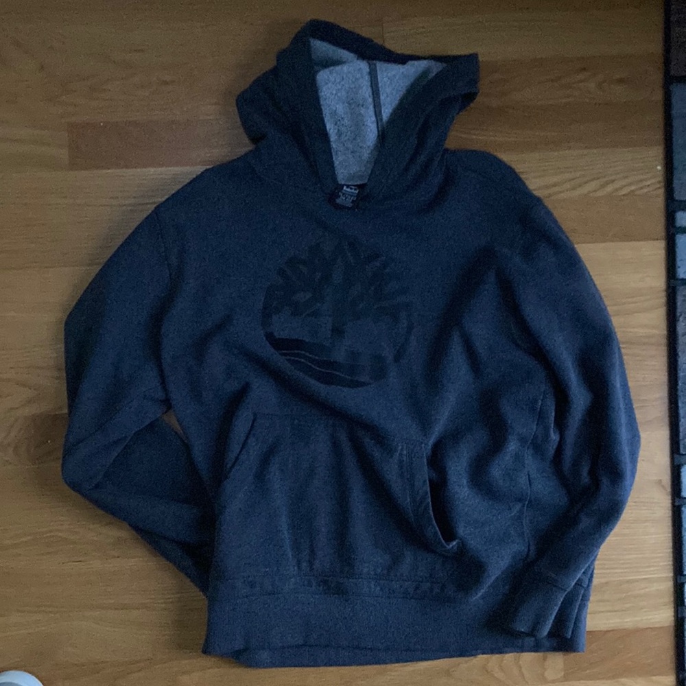 Grey timberland hoodie